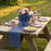Patriotic Navy Stars Wired Ribbon - 2 1/2" x 10 Yards