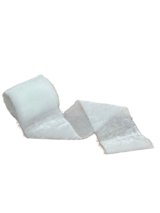 White Velvet Ribbon for Crafts - 2" x 1 Yard, 3 Rolls, 4th of July, USA 250th Anniversary, Wedding, Reception, Bridal Shower, Embellishments, Valentine's Day, DIY, Gift Bow, Hair Bows