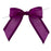 Pre-Tied Purple Organza Bows - 4" Wide, Set of 12