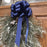 navy blue wreath bow christmas decoration