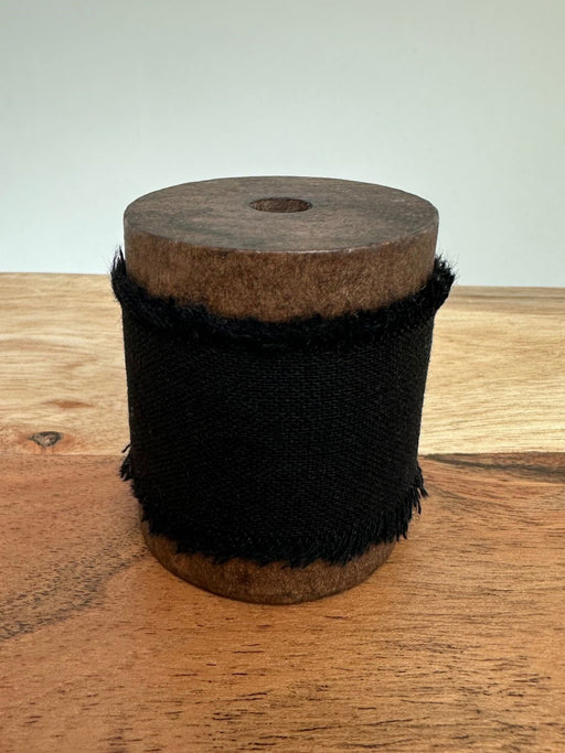 Black Cotton Ribbon for Crafts - 1 1/2" x 5 Yards, 2 Rolls