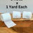 White Velvet Ribbon for Crafts - 2" x 1 Yard, 3 Rolls, 4th of July, USA 250th Anniversary, Wedding, Reception, Bridal Shower, Embellishments, Valentine's Day, DIY, Gift Bow, Hair Bows