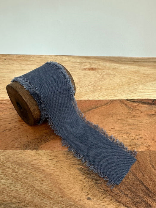 Blue Cotton Ribbon for Crafts - 1 1/2" x 5 Yards, 2 Rolls, 4th of July, America’s 250th Birthday, Wedding, Reception, Bridal Shower, DIY, Gift Bow, Hair Bows, DIY, Event Decor, School Graduation