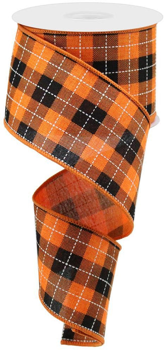 Holiday Cider Plaid Wired Ribbon - 2 1/2" x 10 Yards