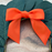 Pre-Tied Orange Satin Bows - 4 1/2" Wide, Set of 12