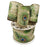 Blue Green Peacock feather linen ribbon