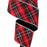 Red Black Silver Diamonds Ribbon - 2 1/2" x 10 Yards, Christmas, Wired Edge, Gift Wrapping, Presents, Wreath Decoration, Swag, Garland, Argyle, DIY Craft, Valentine's Day
