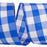 Royal Blue Plaid Wired Ribbon - 2 1/2" x 10 Yards, 4th of July, America 250, Father's Day, Presents, Wreath, Police Support, Birthday, Wedding, Farmhouse, Veterans Day, Labor Day, School Graduation