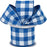 Royal Blue Plaid Wired Ribbon - 2 1/2 Inch x 10 Yards