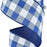 Royal Blue Plaid Wired Ribbon - 2 1/2 Inch x 10 Yards