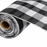 Buffalo Plaid Checkered Deco Mesh - 10" x 10 Yards, Black & White