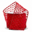 Red Sheer Polka Dots Ribbon - 2 1/2" x 10 Yards, Labor Day, Fall, Election Day, Veterans Day, Christmas, Anniversary, Birthday, Wreath, Fundraiser, School, Office, Wedding