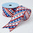 Patriotic Stars Stripes Satin Ribbon - 2 1/2" x 10 Yards, Wired Edge, 4th of July, 250th Anniversary USA, Vintage Americana, Wreath, Gift Wrap, Election, Rally, Parade, Veterans Day, Labor Day, 1776