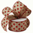 Faux Burlap Valentine Hearts Ribbon - 2 1/2" x 10 Yards