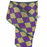 Harlequin Glitter Diamonds Wired Ribbon - 2 1/2" x 10 Yards, Purple & Gold, Emerald Green Accents, Mardi Gras, Easter, Carnival, Argyle, Holiday Garland, Gifts, Wreaths, Bows, Christmas