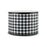 Black White Houndstooth Wired Ribbon - 2 1/2" x 10 Yards, Wired Edges