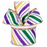 Glitter Striped Mardi Gras Ribbon - 2 1/2" x 10 Yards, Wired Edges, Purple, Green, Gold, Fat Tuesday, Carnival, Party Decor, Gift Wrapping, Wreath, Easter, Spring, Christmas