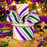 Glitter Striped Mardi Gras Ribbon - 2 1/2" x 10 Yards
