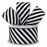 Black White Diagonal Striped Wired Ribbon - 2 1/2" x 25 Yards, Halloween, Fall, Thanksgiving, Christmas, Wreath Bows, Gift Wrapping, Party Decor, Floral Arrangements, Birthday, Anniversary, Glitter