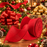 Classic Christmas Red Pleated Ribbon - 3" x 5 Yards, Non-Wired Edges, Wreath, Tree Wrapping, Garland, Swag, Birthday, Country Farmhouse, Winter Decor