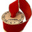 Gold Edge Red Velvet Wired Edge Ribbon - 2 1/2" x 10 Yards