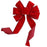 red velvet holiday gift wrap bow