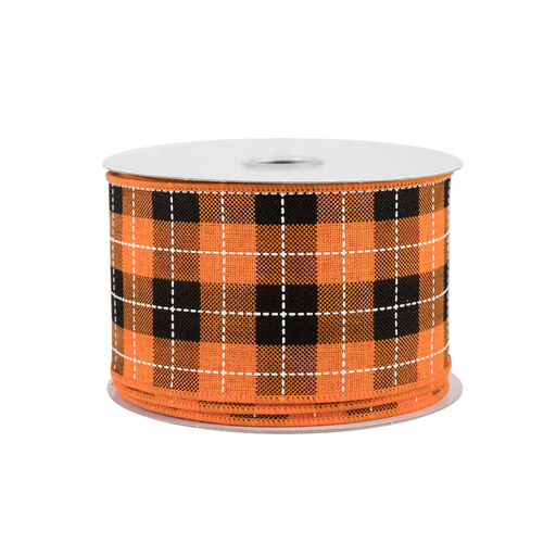 Holiday Cider Plaid Wired Ribbon - 2 1/2" x 10 Yards