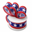 American Stars Patriotic Wired Ribbon - 1 1/2" x 10 Yards, 4th of July, America 250 Anniversary, Gifts, Swags, Garlands, USA, Fundraiser, Labor Day, 1776, Americana, Flag Day, Liberty, Veteran's Day