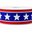American Stars Patriotic Wired Ribbon - 1 1/2" x 10 Yards, 4th of July, America 250 Anniversary, Gifts, Swags, Garlands, USA, Fundraiser, Labor Day, 1776, Americana, Flag Day, Liberty, Veteran's Day