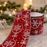 Red Silver Snowflakes Wired Ribbon - 2 1/2" x 10 Yards, Christmas, Wreath, Garland, DIY Crafts, Presents, Gift Wrapping, Gift Bows, Winter Holidays, Boxing Day, Fundraiser