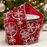 Red Silver Snowflakes Wired Ribbon - 2 1/2" x 10 Yards, Christmas, Wreath, Garland, DIY Crafts, Presents, Gift Wrapping, Gift Bows, Winter Holidays, Boxing Day, Fundraiser