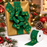 Green Glitter Polka Dots Ribbon - 2 1/2" x 10 Yards, Christmas, Gift Wrapping, Wreath, Birthday, Garland, Swag
