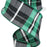 Faux Dupioni Plaid Wired Ribbon - 2 1/2" x 10 Yards, Fall, Halloween, Green Black White , Farmhouse Decor, Garland, Gift Wrapping, Wreaths, Thanksgiving, Christmas