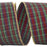 Bright Christmas Tartan Plaid Ribbon - 2 1/2" x 20 Yards, Red, Green, Blue and Gold, Metallic Wired Edge, Wreaths, Bows, Garland, Holiday Gift Wrapping