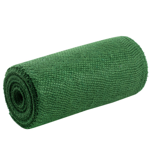 Emerald Green Jute Burlap Ribbon - 10" x 10 Yards