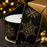 Gold Snowflakes Black Velour Ribbon - 2 1/2" x 10 Yards, Christmas, Gift Wrapping, Wreath, Swag, Garland, Presents, Gift Basket, Winter, Tree Topper Bow, Wreath, Gift Bows