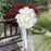 Ivory Wedding Pull Bows with Tulle Tails - 8" Wide, Set of 6,Easter, Spring, Reception, Anniversary, Mother's Day, Birthday, Graduation, Baby Showers, Gift Wrap, Basket, Church Decor, School, Office