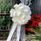 Ivory Wedding Pull Bows with Tulle Tails - 8" Wide, Set of 6,Easter, Spring, Reception, Anniversary, Mother's Day, Birthday, Graduation, Baby Showers, Gift Wrap, Basket, Church Decor, School, Office