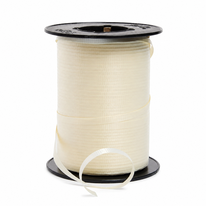 Ivory Decorative Crimped Curling Ribbon - 500 Yards, 3/16" Wide, Wedding, Reception, Christmas, Party Favors, Birthday, Gift Wrapping, Basket, DIY Crafts, Anniversary, Balloon Ties, Baby Shower