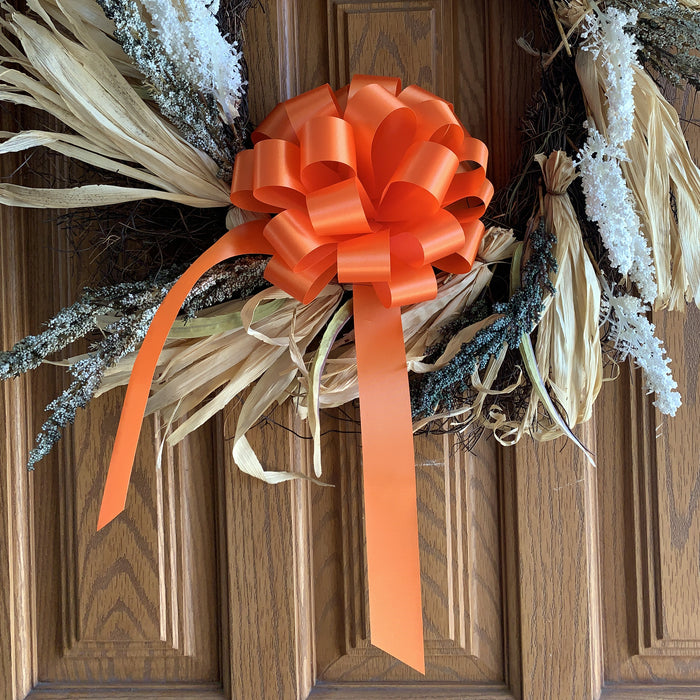 8" orange pull bow