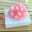 baby  girl shower gift with a big pink bow