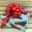 6 Red All Occasion 8" Pull Bows - Christmas Gift, Valentine's, Wreath Decoration
