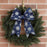White Snowflakes Midnight Blue Ribbon -2.5"x10Y, Wired Silver Edge, Glittery Stary Night Sky, Christmas Gift Wrapping, Tree Topper, Holiday, Hanukkah Decorations