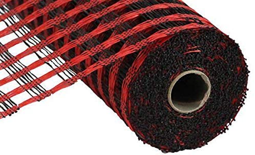 black-red-mesh-for-wreaths