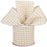 Natural Gingham Wired Edge Ribbon - 2 1/2 Inch x 10 Yards