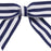 Navy Blue & White Striped Pre-Tied Bows - 3" Wide, Set of 12, 4th of July, America 250 Anniversary, Father's Day, Grosgrain Ribbon, Police Support, Birthday Gift Basket, Wedding Favors, Veterans Day