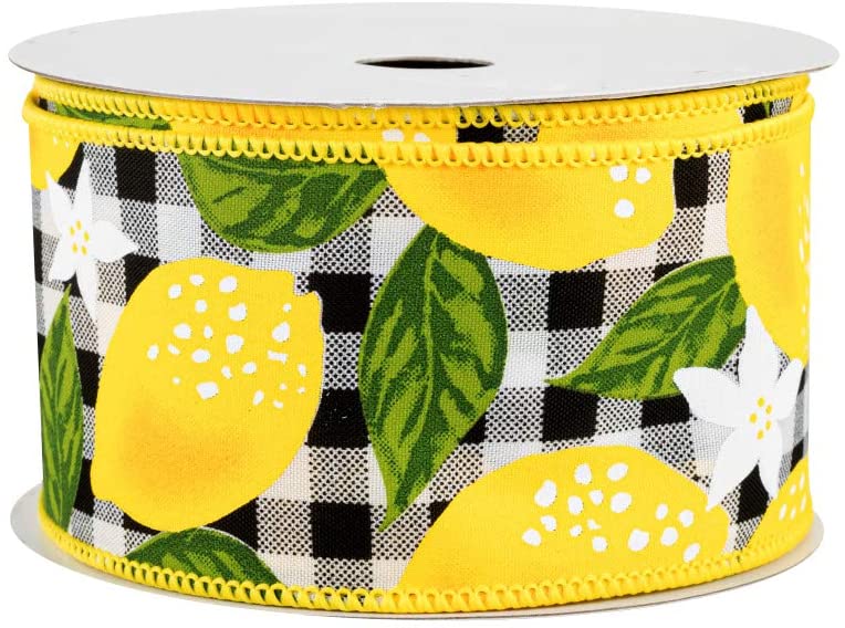 buffalo-plaid-checkered-lemon-ribbon