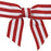 Red & White Striped Pre-Tied Bows - 3” Wide, 4th of July, America 250 Anniversary, Valentine’s Day, Mother's Day, Gift Basket Decor, Wedding Embellishments, Party Favors, Birthday Bows, House Warming