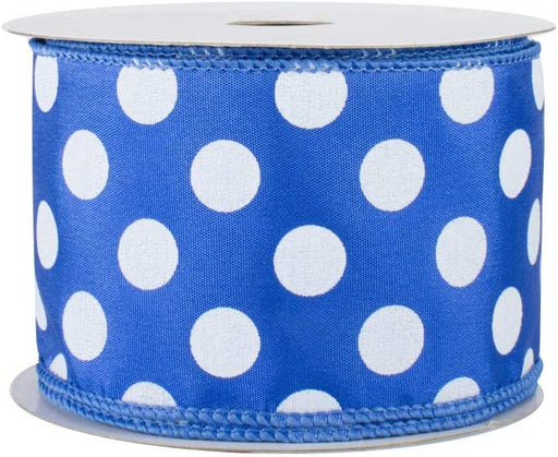 royal-blue-ribbon-with-white-polka-dots