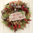Merry Christmas Plaid Burlap Sign - 12.5" x 6"